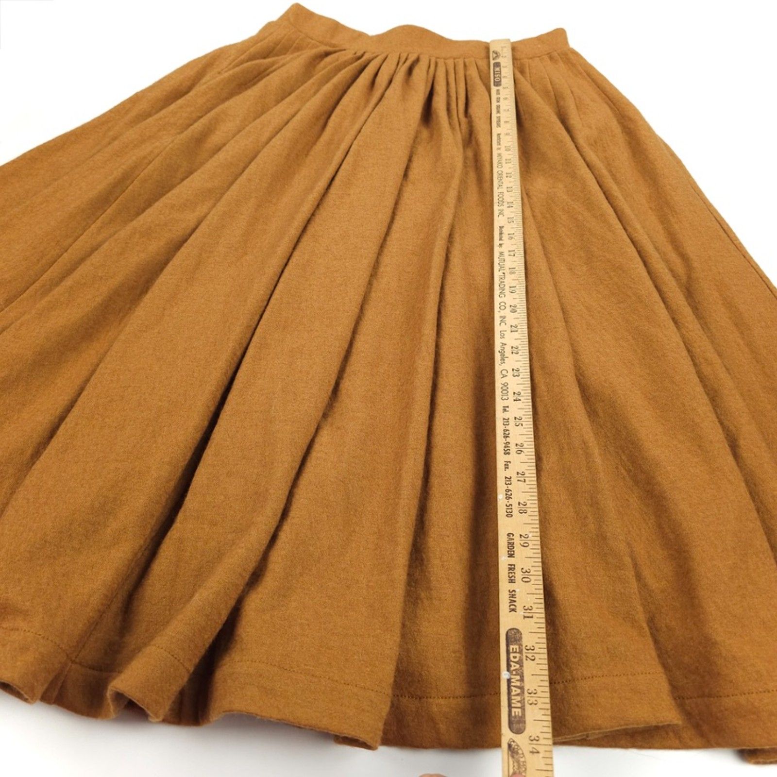 New Linennaive Soft Lawn 12 Midi Wool Skirt Soft Girl Cottagecore Prairie Boho — image 4 of 8